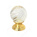 Richelieu 991213011 Traditional Crystal and Brass Knob