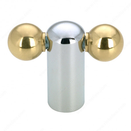 Richelieu 38380140130 Contemporary Brass Knob