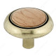 Richelieu BP3816BB251 Eclectic Metal and Wood Knob