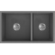 American Imaginations 2ZQNV 34" Grey Granite Composite Kitchen Sink w/ 2 Bowl, CSA Approved