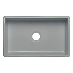 American Imaginations 2ZQPR 33" Grey Granite Composite Kitchen Sink w/ 1 Bowl, Semi-Recessed