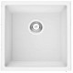 American Imaginations 2ZMJ9 17" White Granite Composite Kitchen Sink w/ 1 Bowl, Deck Mount Faucet