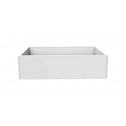 American Imaginations 2ZMJC 33" White Granite Composite Kitchen Sink w/ 1 Bowl, Deck Mount Faucet