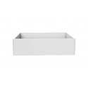 American Imaginations 2ZMJC 33" White Granite Composite Kitchen Sink w/ 1 Bowl, Deck Mount Faucet