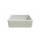 American Imaginations 2ZQO7 30" White Granite Composite Kitchen Sink w/ 1 Bowl, Semi Recessed