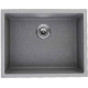 American Imaginations 2ZMJ5 23" Black Granite Composite Kitchen Sink w/ 1 Bowl, Deck Mount Faucet