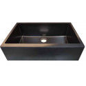 American Imaginations 2ZQMZ 30" Black Granite Composite Kitchen Sink w/ 1 Bowl, Semi-Recessed