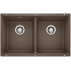 American Imaginations 2ZQQO 34" Granite Composite Coffee Kitchen Sink w/ 2 Bowl, Modern Style