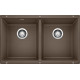 American Imaginations 2ZQTP 32" Granite Composite Coffee Kitchen Sink w/ 2 Bowl, Modern Style
