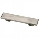 Liberty Hardware 83991 Cabinet Pull, Rectangle Geo, Satin Pewter , 96mm