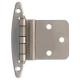 Brainerd Mfg Co/Liberty Hdw H00930L-SN-U1 Inset Cabinet Hinges Without Spring, Satin Nickel, 3/8-In., 10-Pk.