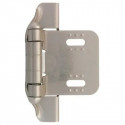 Liberty Hardware H01911C-SN-O Cabinet Hinge Semi-Wrap Overlay , Satin Nickel, 1/4-In.