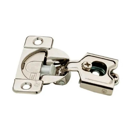 Brainerd Mfg Co/Liberty Hdw H1530SL-NP-U1 Soft-Close Partial Overlay Cabinet Hinge, Nickel Plated, 1/2-In., 10-Pk.