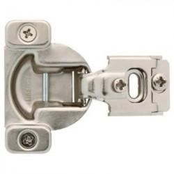 Brainerd Mfg Co/Liberty Hdw H70223L-NP-U Overlay Hinges Nickel Plated Partial, 2-Pk.