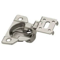 Brainerd Mfg Co/Liberty Hdw HN0042L-NP-U Cabinet Hinges, 108 Degree Face Form Overlay , Nickel Plated, 1-3/8-In., 2-Pk.