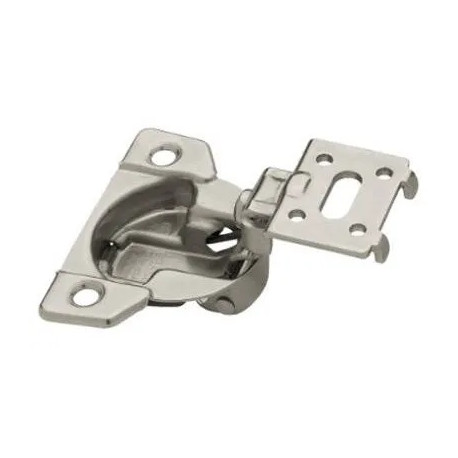 Brainerd Mfg Co/Liberty Hdw HN0042L-NP-U 108 Degree Face Form Overlay Cabinet Hinges, Nickel Plated, 1-3/8-In., 2-Pk.