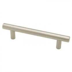 Brainerd Mfg Co/Liberty Hdw P02100-SS-C Cabinet Pull Flat End Bar, Stainless Steel, 3-25/32-In.