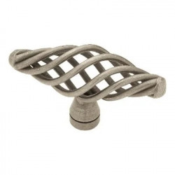 Brainerd Mfg Co/Liberty Hdw P0528A-AP-C Cabinet Knob, Large Birdcage, Antique Pewter, 2.5-In.