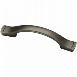 Brainerd Mfg Co/Liberty Hdw P18949C-904-C Step Edge Cabinet Pull, Heirloom Silver, Dual Mount, 3 or 3-3/4-In.