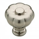 Liberty Hardware P28195-475-C Cabinet Knob, Abella Fluted, Nickel, 1.25-In.