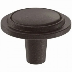 Brainerd Mfg Co/Liberty Hdw P40052C-CO-CP Top Ring Cabinet Knobs, Cocoa Bronze, 1-1/4-In. Round