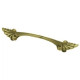 Brainerd Mfg Co/Liberty Hdw P73000H-AB-C Traditional Bow Cabinet Pull, Antique Brass, 4.5-In.