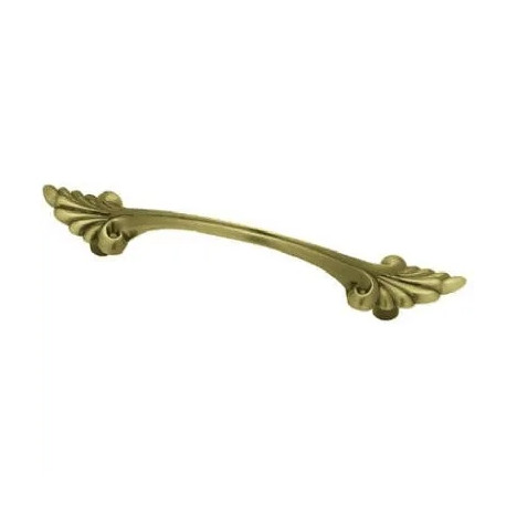 Brainerd Mfg Co/Liberty Hdw P73000H-AB-C Traditional Bow Cabinet Pull, Antique Brass, 4.5-In.
