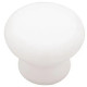 Brainerd Mfg Co/Liberty Hdw P95702C-W-C Cabinet Knob, White Ceramic, 1.25-In. Round
