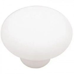 Brainerd Mfg Co/Liberty Hdw P95715H-W-C Mushroom Cabinet Knob , White Ceramic, 1-1/2-In.