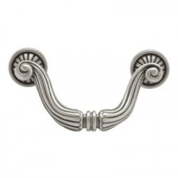 Brainerd Mfg Co/Liberty Hdw PN1292-BSP-C Cabinet Pull, French Tassel, Brushed Pewter, 3-In.