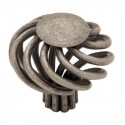 Liberty Hardware PN9010-AP-C Cabinet Knob, Large Wire Swirl, Pewter, 1-5/8-In.