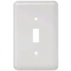 Brainerd Mfg Co/Liberty Hdw W10245 Toggle Wall Plate, 1-Gang, Stamped, Round