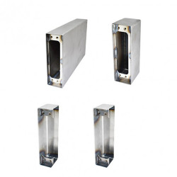D&D 77108552 CONCEALFIT Steel Weld Box Kit - Includes, Post Side Box For Closer And Hinge, Gate Side Box For Hinge & Closer