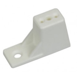 Hafele 037.93.773 Drawer Slide Spacer for Slide-Out Trays w/ Pegs, Plastic, White, 1.25"