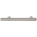 Hafele 100.45. T-Bar Cabinet Handle, Hollow, Matt Stainless Steel, 12 mm Dia