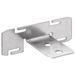 Hafele 126.37.988 Mounting Bracket for Recessed Grip Profiles, Stainless Steel, Passage Collection