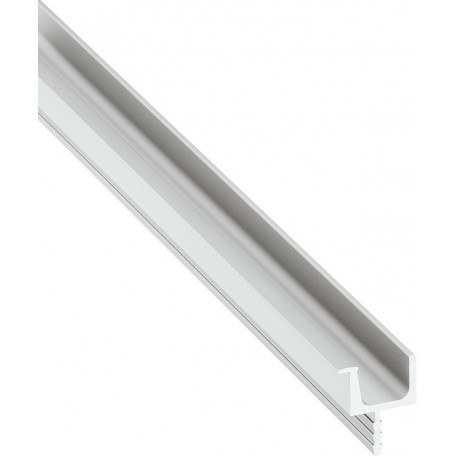 Hafele 126.95.900 Handle Profile for Cabinet, Aluminum, Stainless Steel Colored Anodized (E6), 2,450 mm
