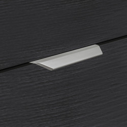 Hafele 155.02. Manhattan Collection Cabinet Edge Pull Handles, Aluminum