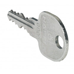 Hafele 210.11.090 Key for Symo Universal Cylinder Removable Core Warehouse Locking System, Nickel Plated, Steel