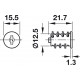Hafele 210.46.601 Universal Cylinder Removable Core, Individual Locking, Keyed Alike, SH1