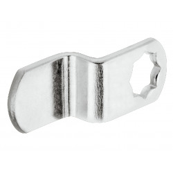 Hafele 219.13.602 Locking Cam, Cranked for Symo Cam Lock, Zinc Plated, Steel