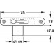 Hafele 230.22.701 Plate Cylinder w/ Fixed Plate Cylinder for Mortise Lock Case, 60-001–Keyed Alike