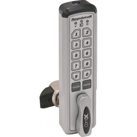 Hafele 231.97.111 RegulatoR, Keypad Self-Locking w/ Lever On Right, Horizontal, Left Hand, Cylinder Length 0.43"