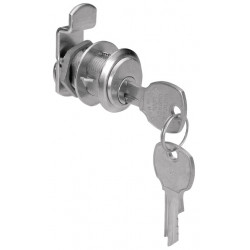 Hafele 235.10. Cabinet Drawer Cam Lock, C8102 & C8103 Series, Satin Brass, Keyed Alike, CL - 27 mm