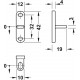 Hafele 237.59.028 Dialock Locks, Locking Component for Screw Fixing for EFL3/3C & EFL30/30C, Crossways