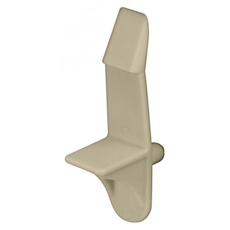 Hafele 282.47. Shelf Support w/ Spring Clip for Wood Shelves, Plastic, 19 mm Thick