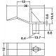 Hafele 282.47.150 Shelf Support for Wood Shelves, Grooved Plug & Spring Clip, 12 mm Thick, Beige