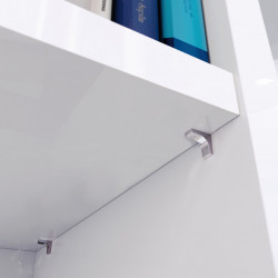 Hafele 282.84.720 Shelf Support for Wooden Shelves w/ Pin For Securing Shelf, Nickel Plated