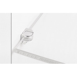 Hafele 287.59.000 Clamping Shelf Bracket for 4-30 mm Shelf Thickness, Stainless Steel Color