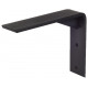 Hafele 287.75.319 Front Mounting Bracket Plus, Centerline Countertop Support, Black, 20" x 14"